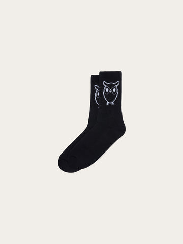 KnowledgeCotton Apparel - UNI 1-pack tennis sock Socks 1300 Black Jet