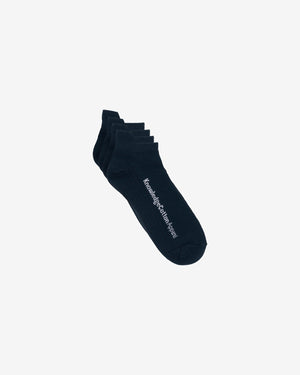 KnowledgeCotton Apparel - UNI 2-pack footie Socks 1001 Total Eclipse