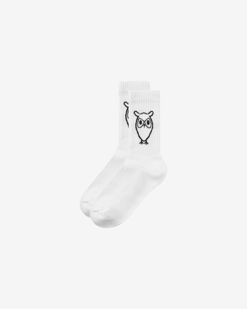 KnowledgeCotton Apparel - UNI 2-pack tennis sock Socks 1010 Bright White