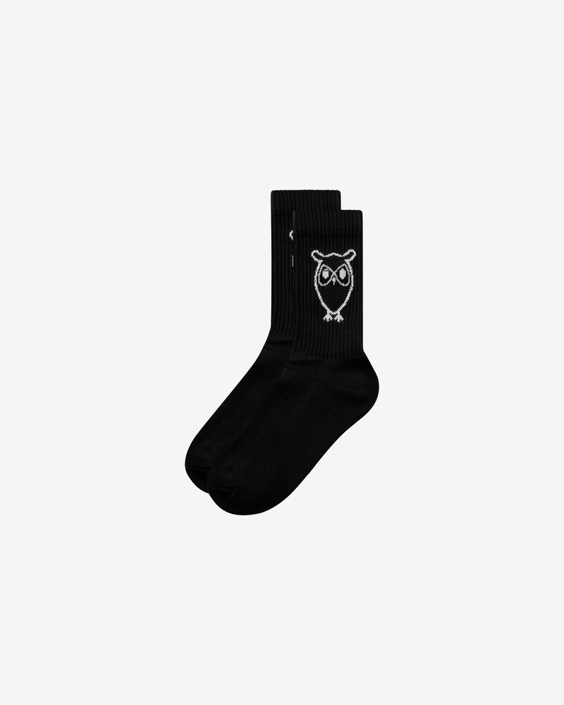 KnowledgeCotton Apparel - UNI 2-pack tennis sock Socks 1300 Black Jet