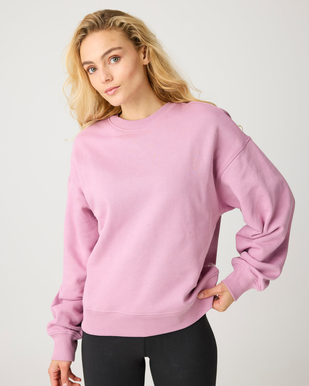 Relaxed crew neck - Orchid Haze