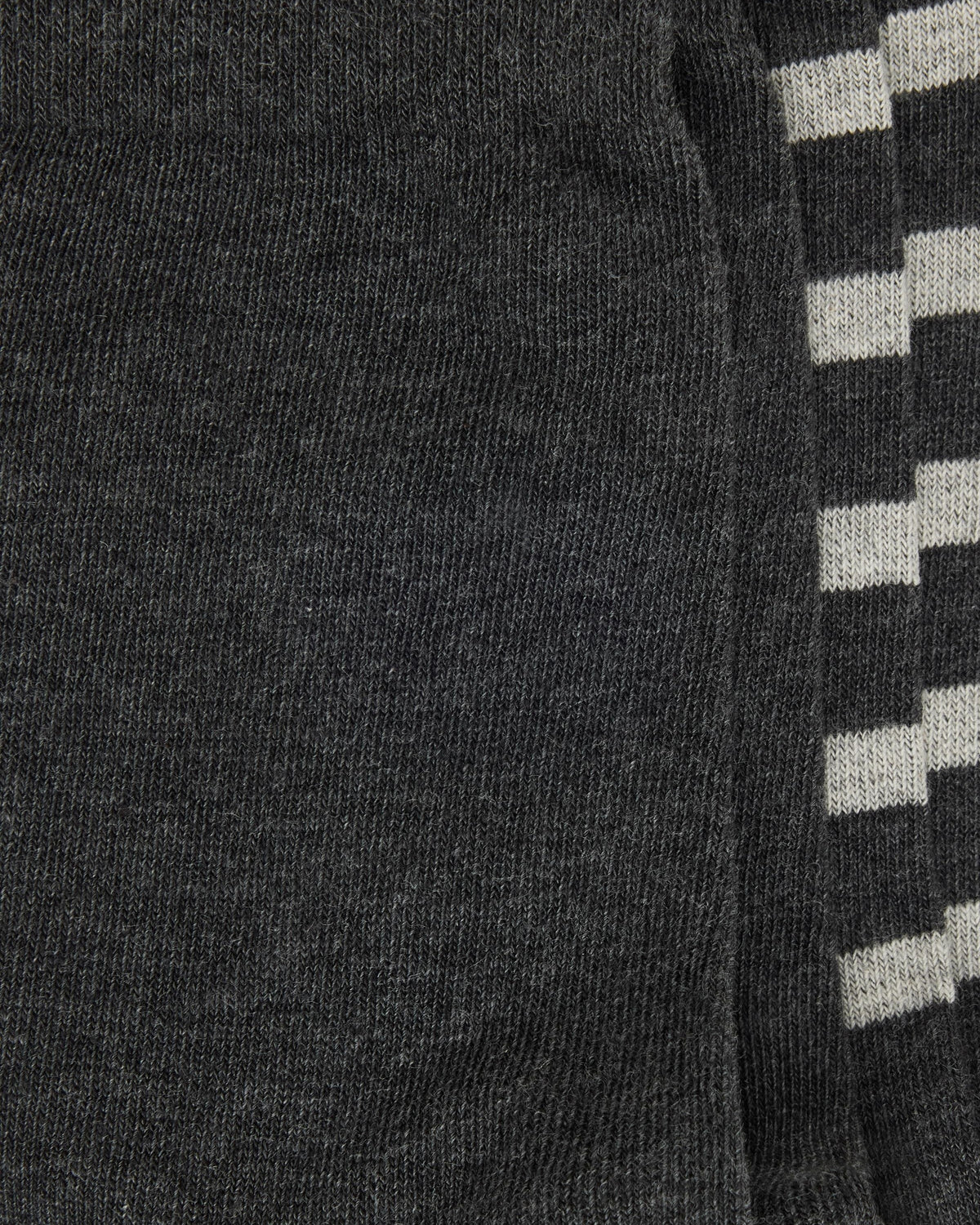 KnowledgeCotton Apparel - UNI 2 pack classic stripe socks Socks 1073 Dark Grey Melange
