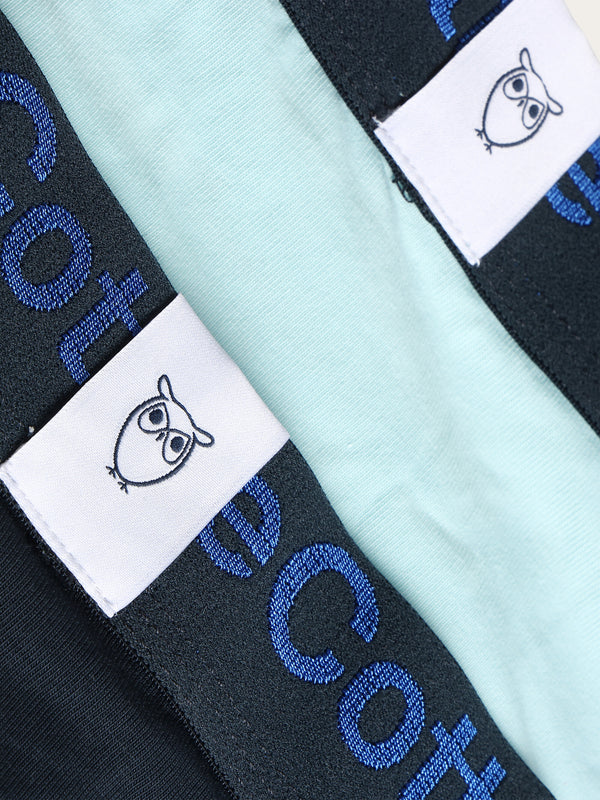 KnowledgeCotton Apparel - MEN 2 pack underwear - GOTS/Vegan Underwears 1480 Aqua-Esque