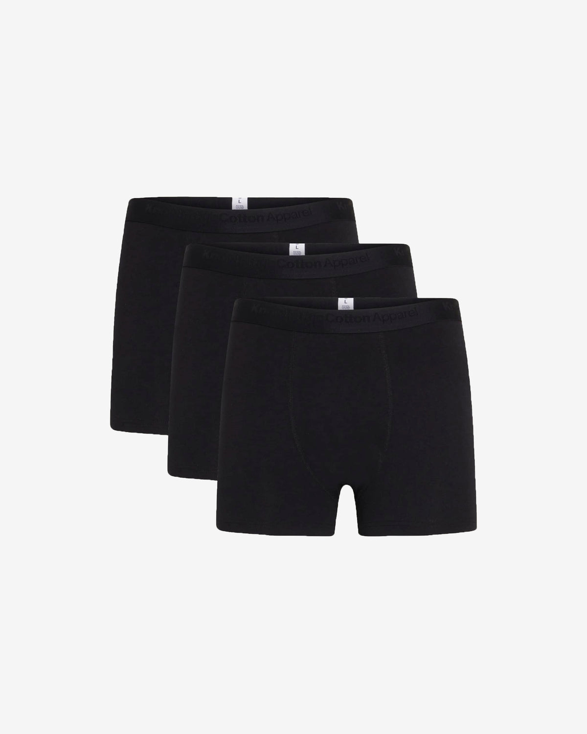 KnowledgeCotton Apparel - MEN 3-pack underwear Underwears 1300 Black Jet
