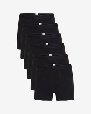 KnowledgeCotton Apparel - MEN 6 pack underwear Underwears 1300 Black Jet