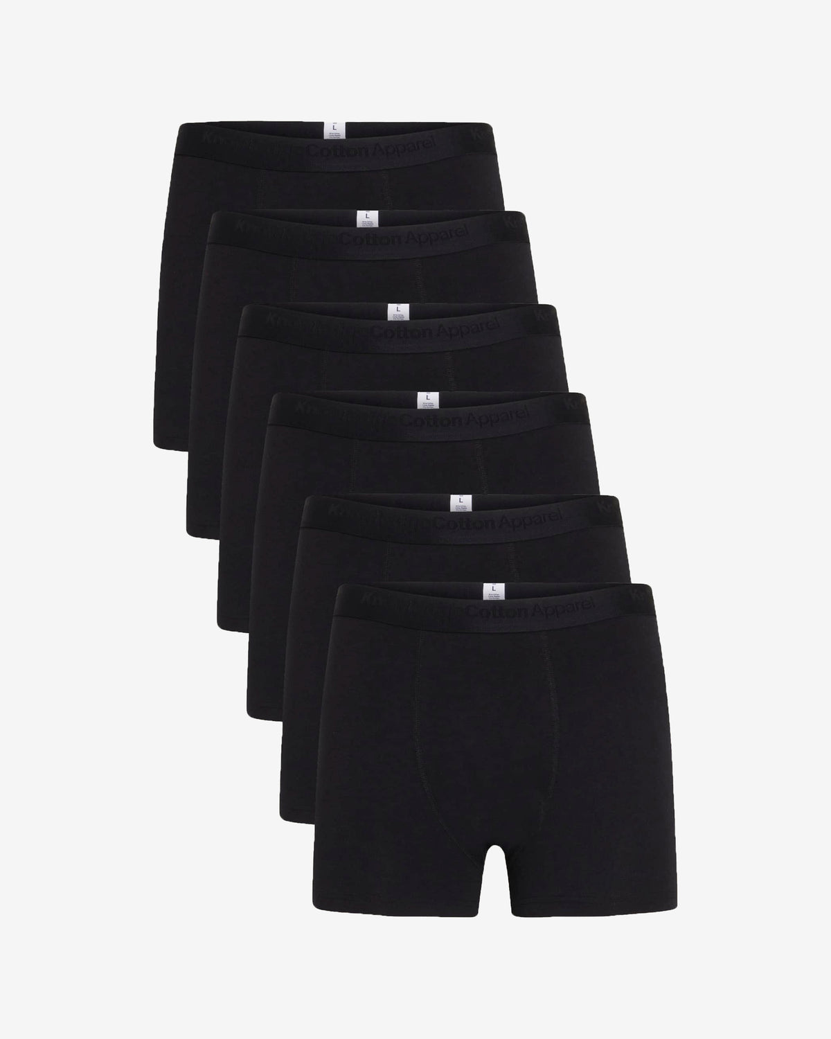 KnowledgeCotton Apparel - MEN 6 pack underwear Underwears 1300 Black Jet