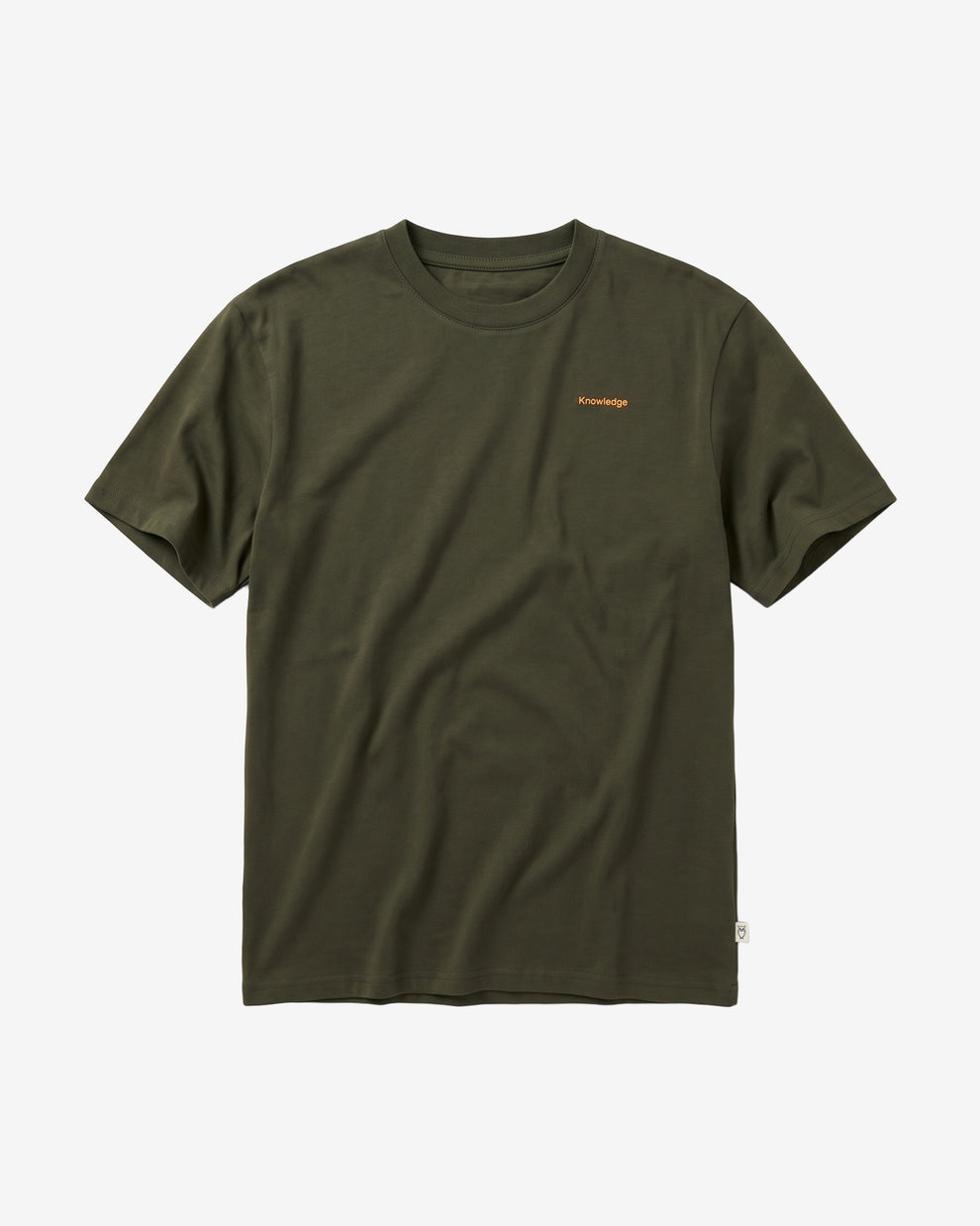 KnowledgeCotton Apparel - MEN Back print t-shirt T-shirts 1090 Forest Night