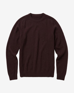 KnowledgeCotton Apparel - MEN Basic o-neck knit Knits 1487 Chocolate Torte