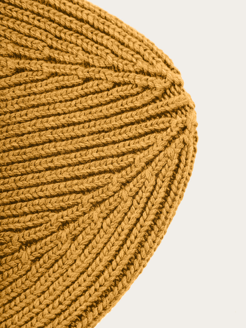KnowledgeCotton Apparel - UNI Big rib beanie Hats 1413 Tinsel