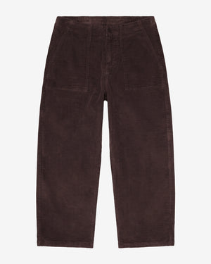 KnowledgeCotton Apparel - WMN Bloom barrel corduroy pants Pants 1487 Chocolate Torte