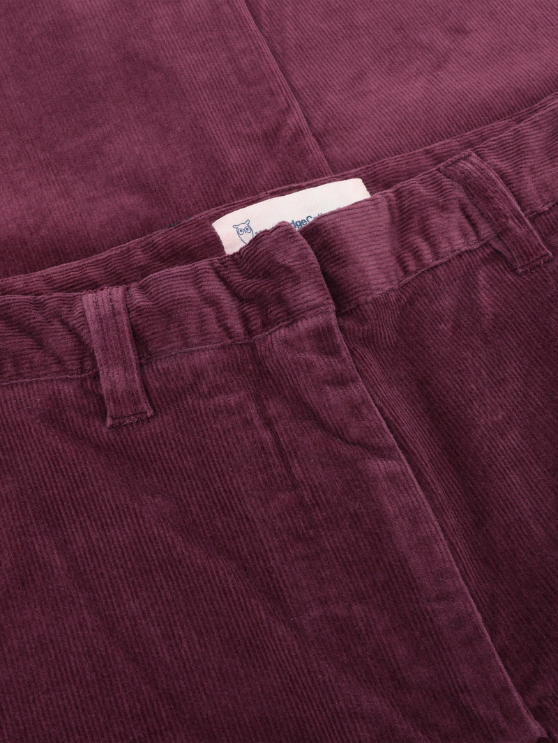 KnowledgeCotton Apparel - WMN Bora wide corduroy pant Pants 1281 Fig
