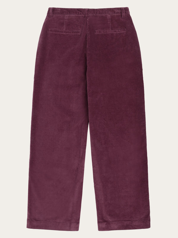 KnowledgeCotton Apparel - WMN Bora wide corduroy pant Pants 1281 Fig