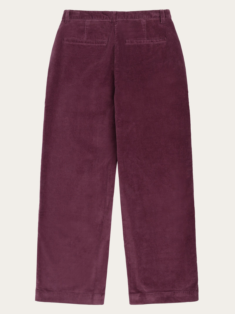 KnowledgeCotton Apparel - WMN Bora wide corduroy pant Pants 1281 Fig
