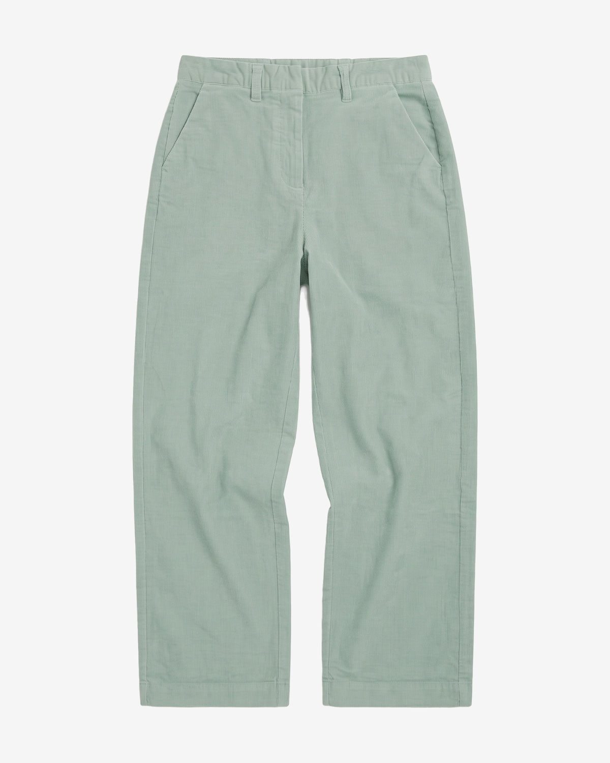 KnowledgeCotton Apparel - WMN Bora wide corduroy pant Pants 1396 Lily Pad