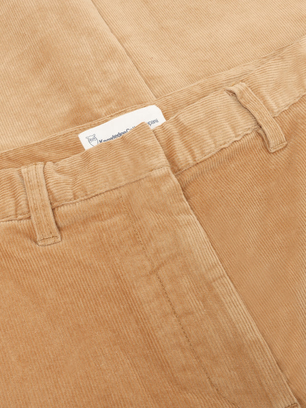 KnowledgeCotton Apparel - WMN Bora wide corduroy pant Pants 1484 Apple Cinnamon