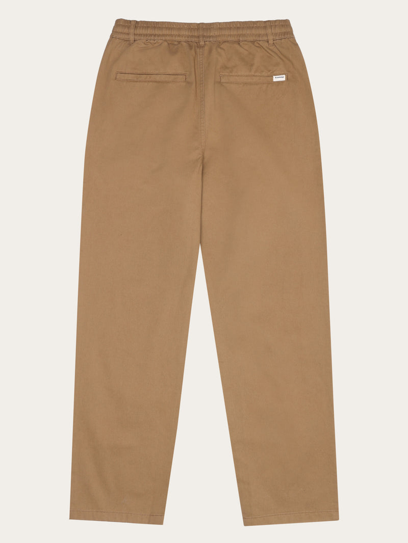 KnowledgeCotton Apparel - WMN CHLOE barrel mid-rise twill chino - GOTS/Vegan Pants 1019 Tuffet