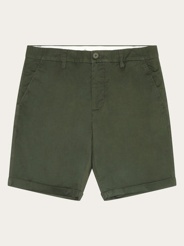 KnowledgeCotton Apparel - MEN CHUCK regular chino poplin shorts Shorts 1090 Forrest Night