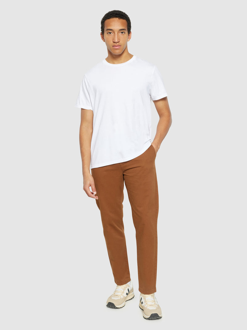 KnowledgeCotton Apparel - MEN CHUCK regular twill chino pants Pants 1121 Dachshund