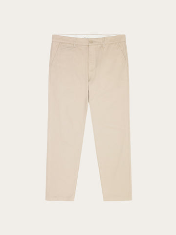 KnowledgeCotton Apparel - MEN CHUCK regular twill chino pants Pants 1228 Light feather gray