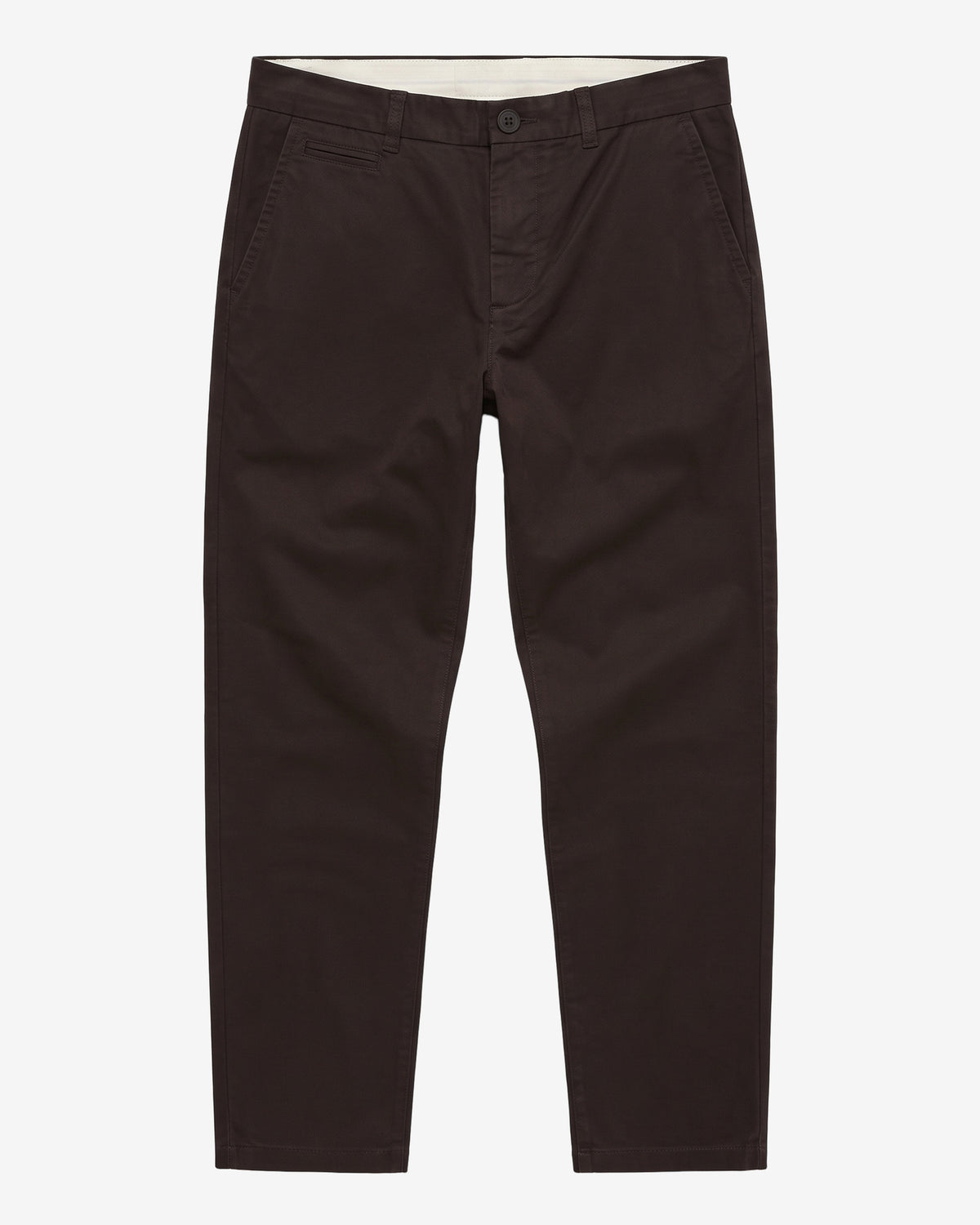 KnowledgeCotton Apparel - MEN CHUCK regular twill chino pants Pants 1487 Chocolate Torte