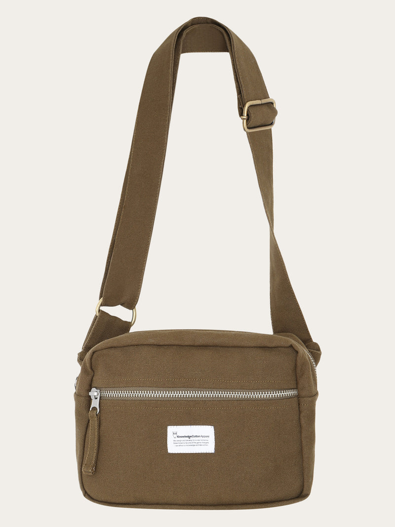 KnowledgeCotton Apparel - UNI Canvas bumbag - GOTS/Vegan Bags 1100 Dark Olive