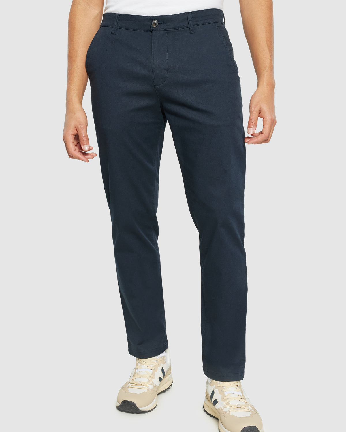 KnowledgeCotton Apparel - MEN Chuck regular canvas pants Pants 1001 Total Eclipse