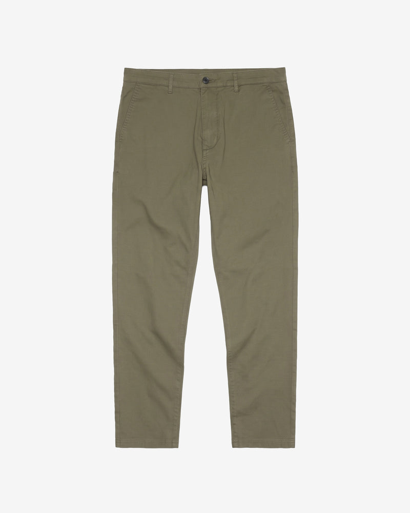 KnowledgeCotton Apparel - MEN Chuck regular canvas pants Pants 1068 Burned Olive