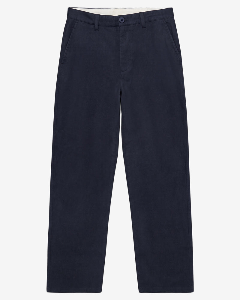 KnowledgeCotton Apparel - MEN Chuck regular flannel pants Pants 1412 Night Sky