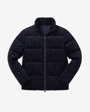 KnowledgeCotton Apparel - MEN Corduroy Puffer Jacket Jackets 1412 Night Sky