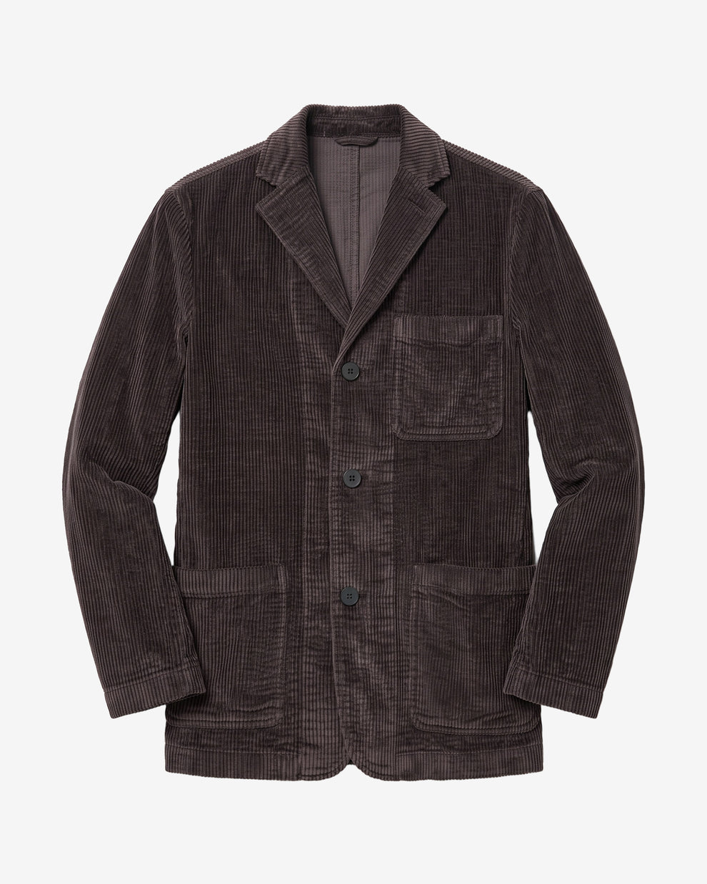 KnowledgeCotton Apparel - MEN Corduroy blazer Overshirts 1487 Chocolate Torte
