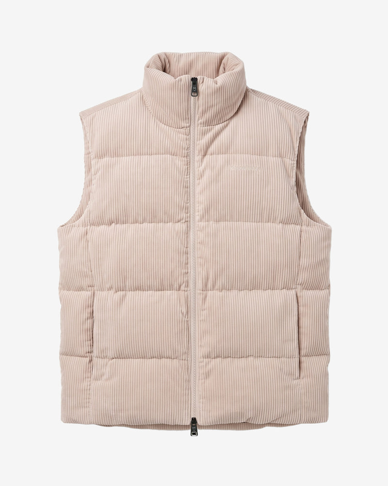 KnowledgeCotton Apparel - MEN Corduroy puffer vest Vests 1228 Light feather gray