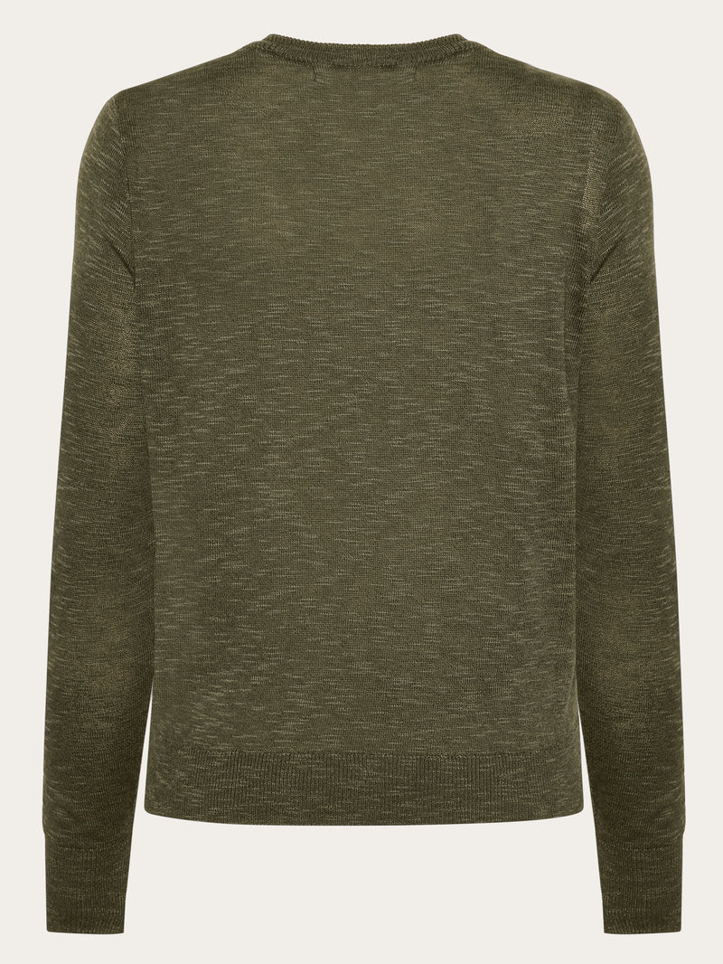 KnowledgeCotton Apparel - WMN Crew neck knit Tencel™ Knits 1090 Forrest Night