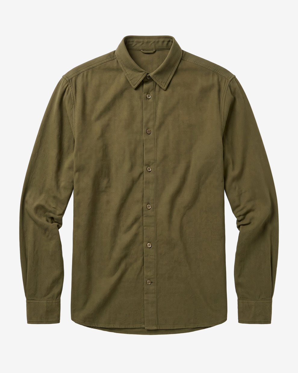 KnowledgeCotton Apparel - MEN Dune regular flannel shirt Shirts 1090 Forest Night