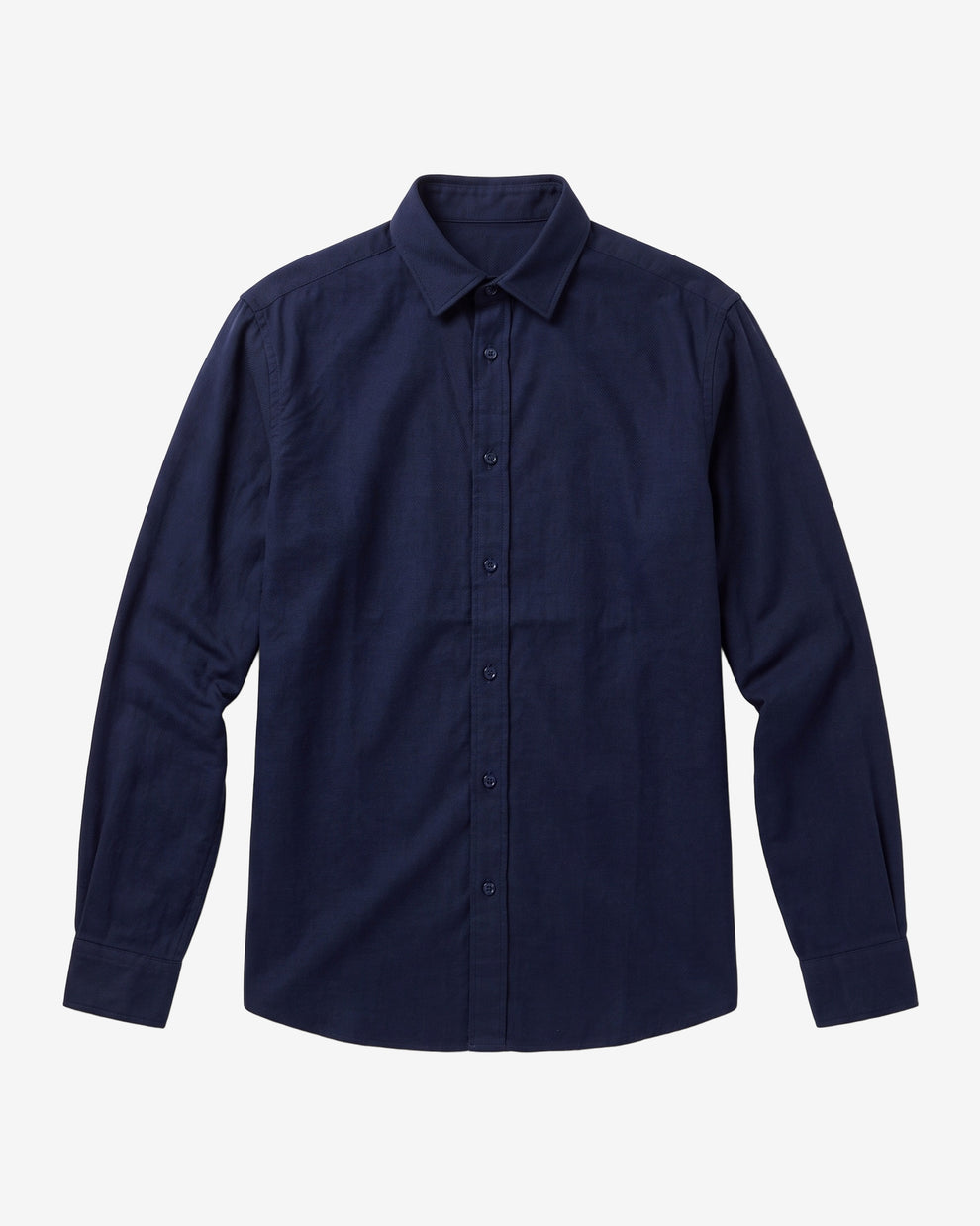 KnowledgeCotton Apparel - MEN Dune regular merino shirt Shirts 1412 Night Sky