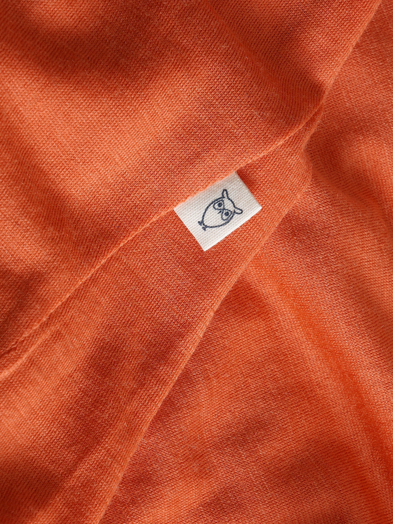 KnowledgeCotton Apparel - WMN Dynamic Wool 175 Single constructed t-shirt - RWS T-shirts 1481 Langoustino