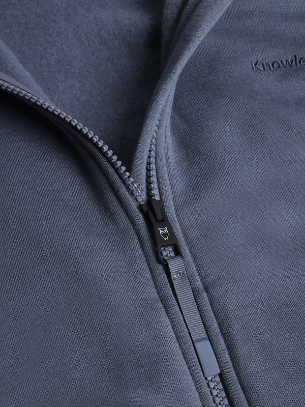 KnowledgeCotton Apparel - WMN Dynamic Wool  320 Fleece sweat - RWS Fleeces 1226 Vintage Indigo