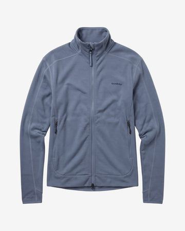 KnowledgeCotton Apparel - WMN Dynamic wool fleece full zip Fleeces 1226 Vintage Indigo
