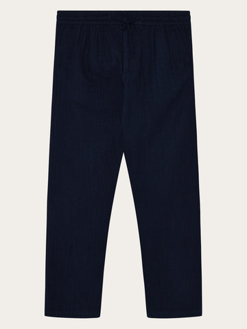 KnowledgeCotton Apparel - MEN Fig loose dobby pants Pants 1483 Indigo