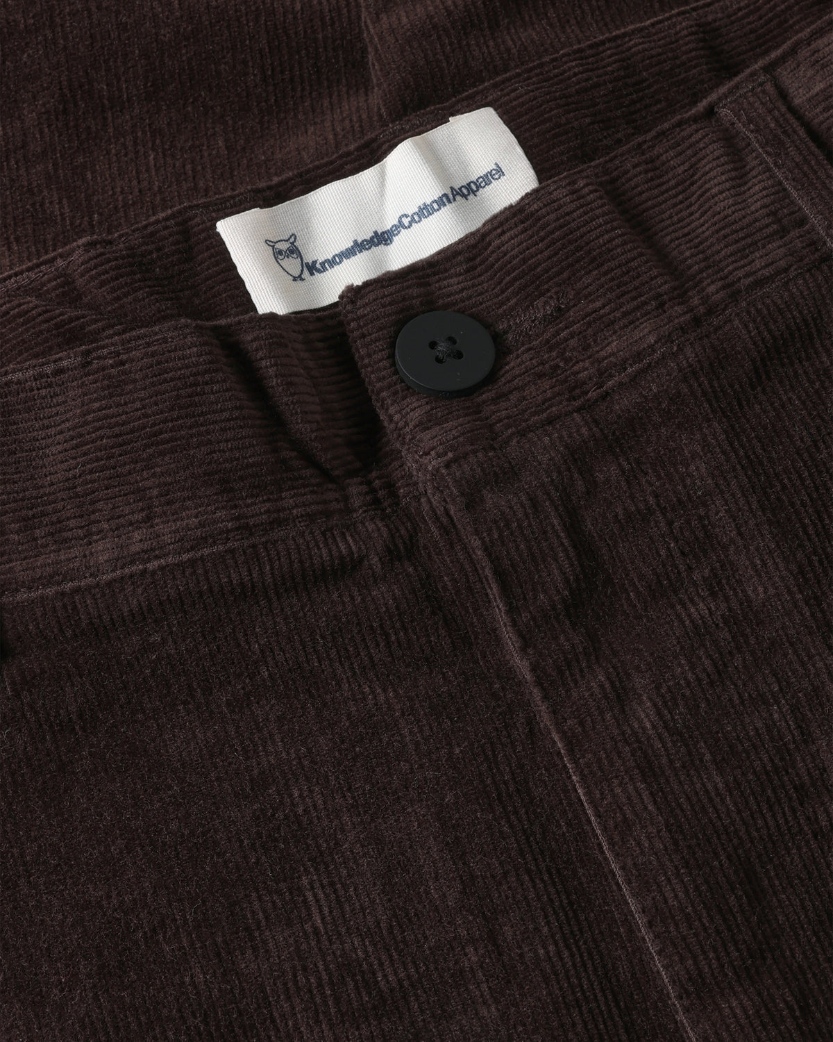KnowledgeCotton Apparel - MEN FLINT wide corduroy chino pants Pants 1487 Chocolate Torte