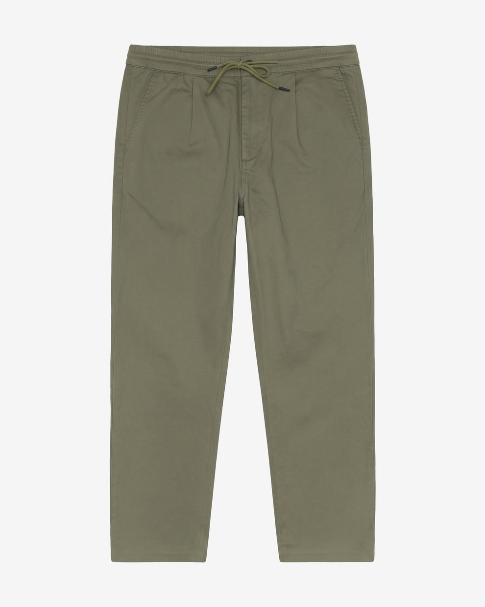 KnowledgeCotton Apparel - MEN Fig comfort canvas pants Pants 1068 Burned Olive