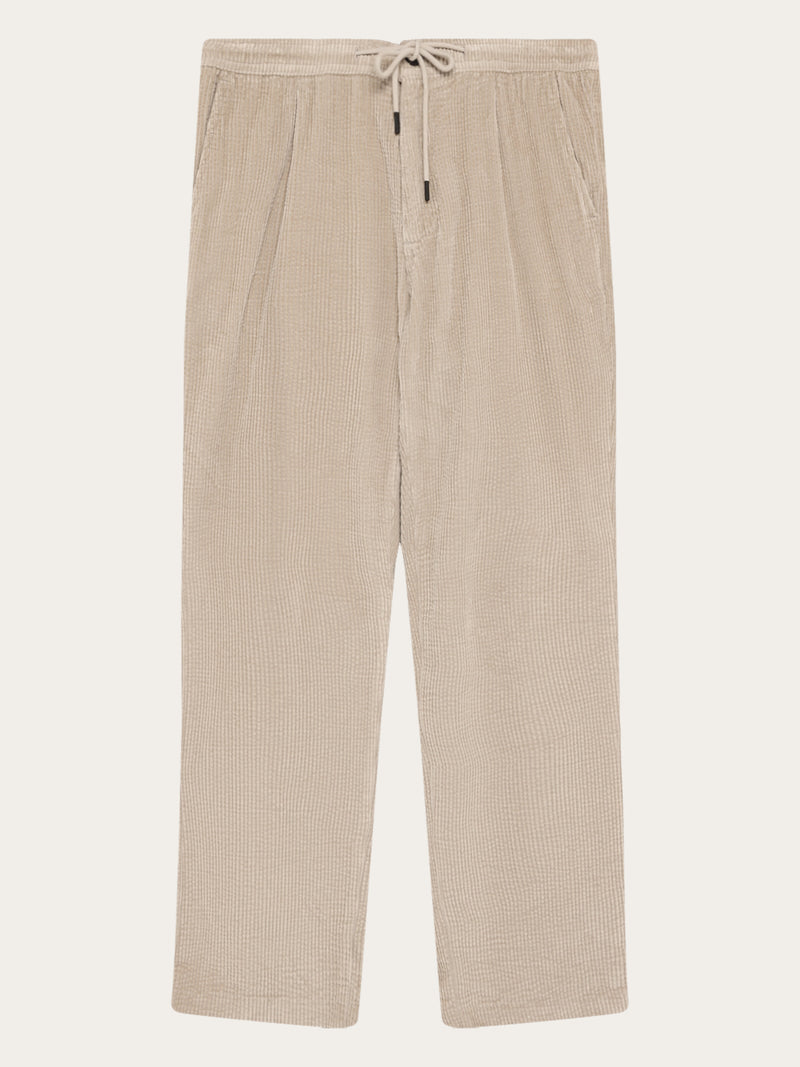 KnowledgeCotton Apparel - MEN Fig comfort corduroy pants Pants 1228 Light feather gray