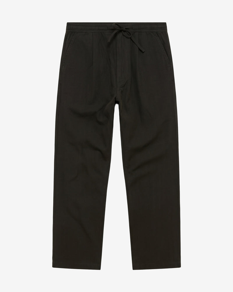 KnowledgeCotton Apparel - MEN Fig comfort herringbone pants Pants 1090 Forest Night