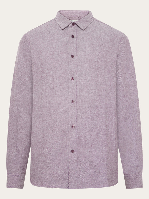 KnowledgeCotton Apparel - MEN Flannel shirt Shirts 1281 Fig