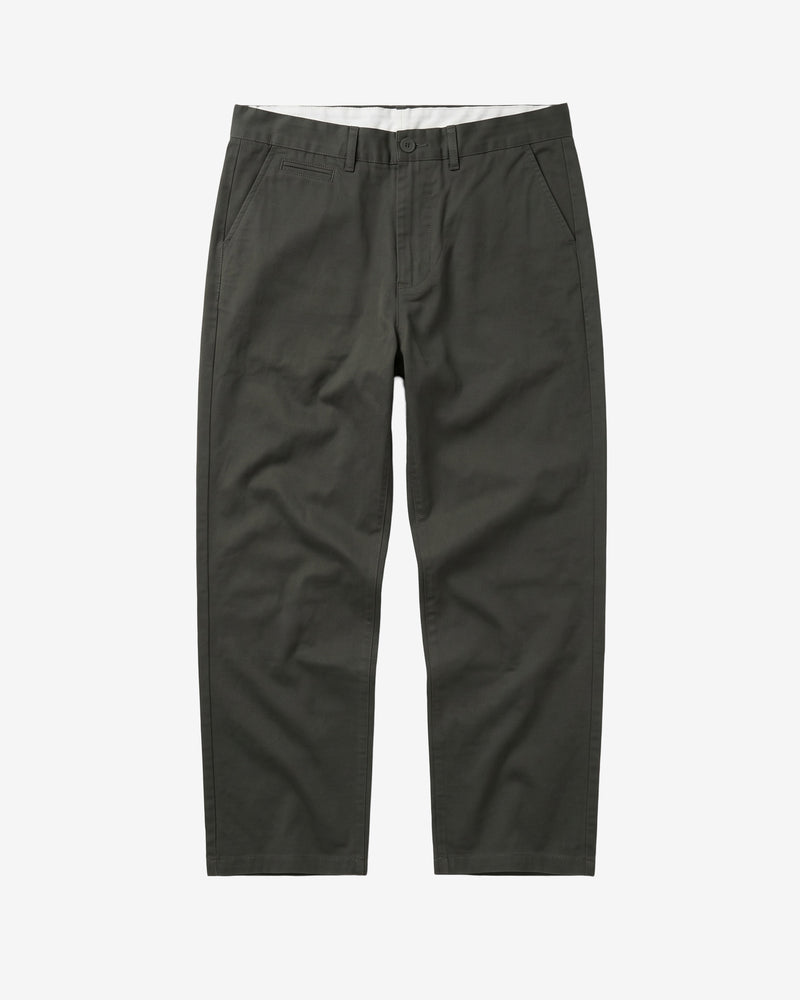KnowledgeCotton Apparel - MEN Flint wide chino pants Pants 1090 Forest Night