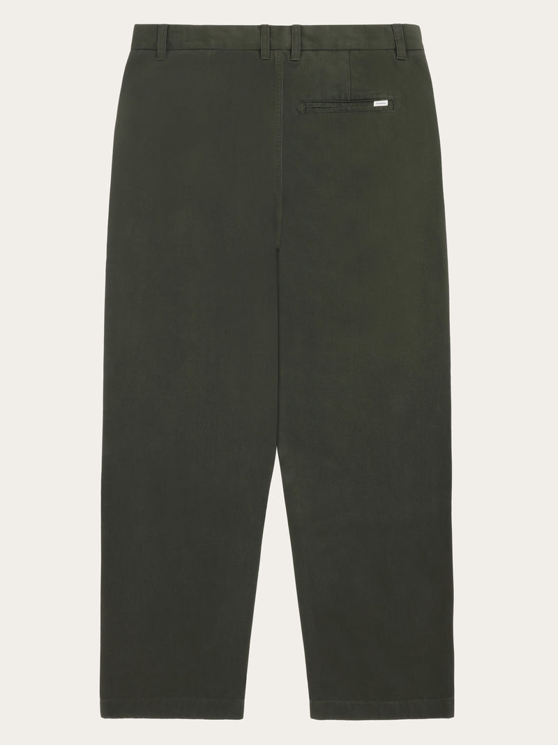 KnowledgeCotton Apparel - MEN Flint wide chino pants Pants 1090 Forrest Night