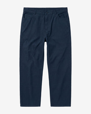 KnowledgeCotton Apparel - MEN Flint wide twill pants Pants 1001 Total Eclipse
