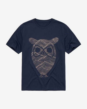 KnowledgeCotton Apparel - MEN Front print t-shirt T-shirts 1412 Night Sky