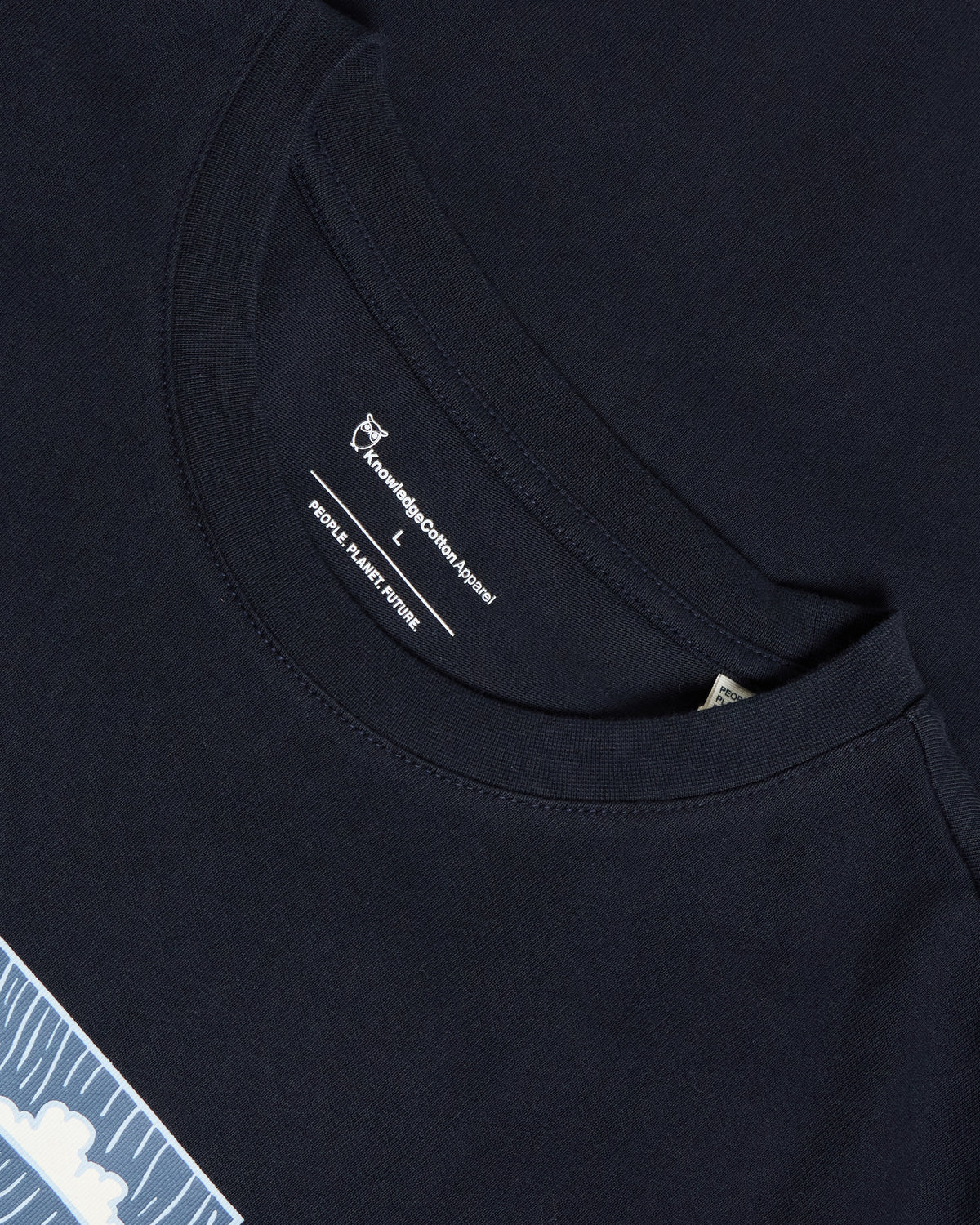 KnowledgeCotton Apparel - MEN Front print t-shirt T-shirts 1412 Night Sky