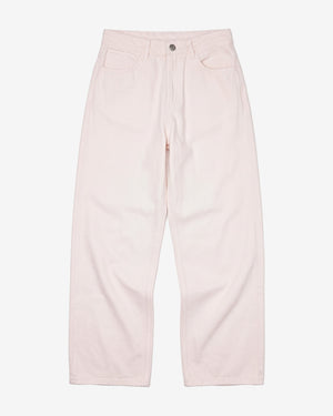 KnowledgeCotton Apparel - WMN Gale regular twill pants Pants 1387 Egret