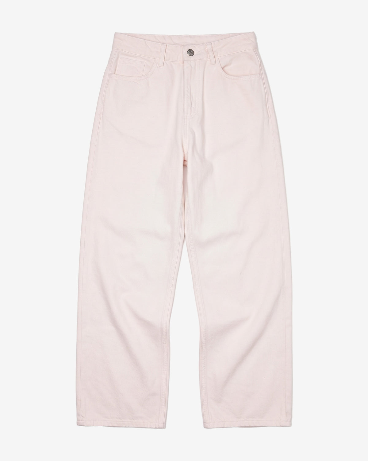 KnowledgeCotton Apparel - WMN Gale regular twill pants Pants 1387 Egret
